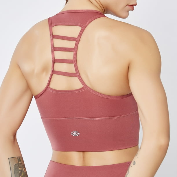 Details about / Women Sports Bra Wireless Back Support Push Up Sportswear Running Workout Vest